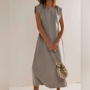 Free People NWOT Simone Midi Dress Sz Large